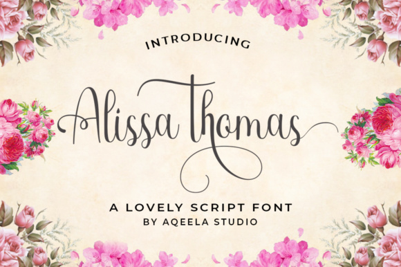 Alissa Thomas Script: A Modern Calligraphy Font for Elegant Design