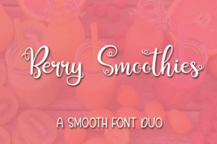 Berry Smoothies: A Versatile Font Duo for Creative Projects