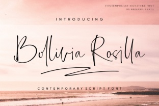 Bollivia Rosilla: Elegant Script for Feminine Designs