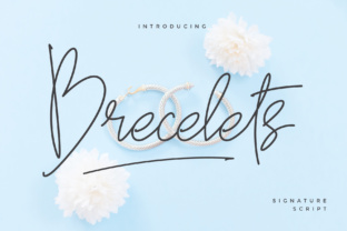 Brecelets: A Signature Script Font for Handmade Typography