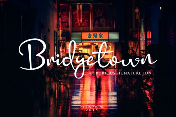 Bridgetown: The Elegant Signature Font for Every Designer