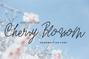 Cherry Blossom: A Fresh, Handmade Calligraphy Font for Creative Expression