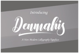 Denmahis Script: A Modern Calligraphy Font for Elegant Design