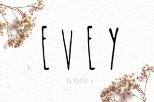 Evey: A Crafty Typeface with Elegant Style