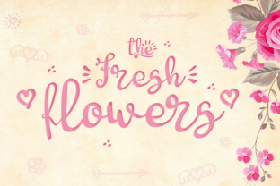 Fresh Flowers: A Playful Script for Creative Designs