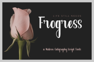 Frogress: A Modern Calligraphy Style Font for Purposeful Design