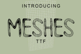 Meshes: A Bold 3D Font for Creative Projects
