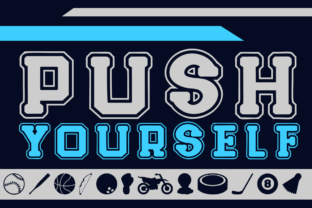 Push Yourself: A Sporty Font for Modern Creativity