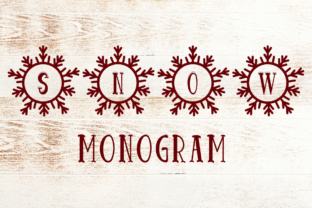 Snow Monogram: Create Beautiful Snowflake Monograms with Ease